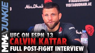 Calvin Kattar: UFC 'can't keep denying me' from title shot | UFC on ESPN 13 post-fight interview