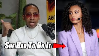 Stephen A Smith DEFENDS Malika Andrews Brandon Miller NBA Draft Comments After She Disrespected Him