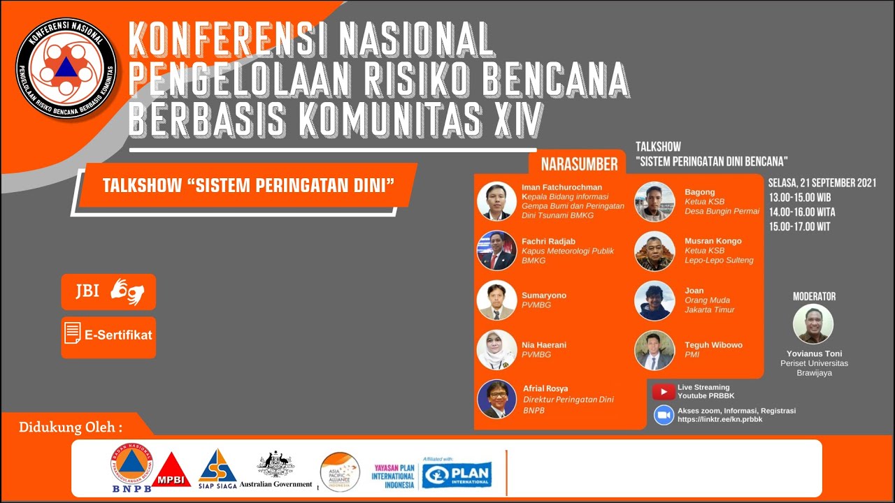 Talkshow "Sistem Peringatan Dini Bencana" - YouTube