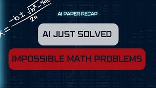 🚨 AI Just Solved IMPOSSIBLE Math Problems! 🤯 🚨