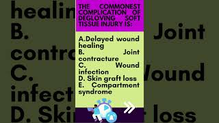 Commonest complication of degloving soft tissue injury #baq #409 #orthopaedics #hand