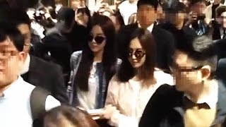 Girls' Generation (SNSD) 少女時代 - 俞利Yuri(유리)、徐玄SeoHyun(서현) @ 香港機場 Hong Kong Airport 20170310