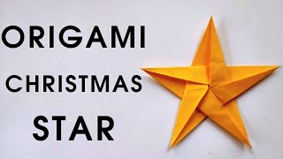 Origami CHRISTMAS STAR | How to make a paper Christmas star