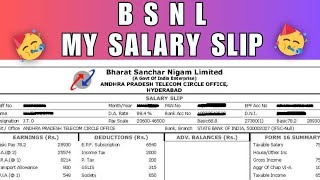 BSNL Salary Slip | BSNL in-hand salary of an Junior Engineer at BSNL Corporation of India