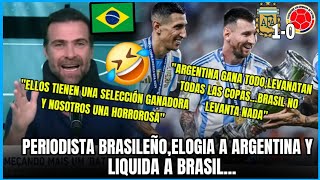 🤣Periodista Brasileño🇧🇷re caliente elogia a Argentina🇦🇷,y liquida a Brasil🇧🇷