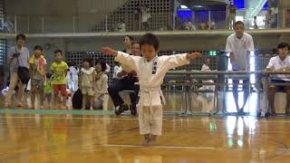 沖縄空手 普及型１の演武（清流館 武志（むさし）くん４歳の演武）| Okinawa Karate Fukyugata 1