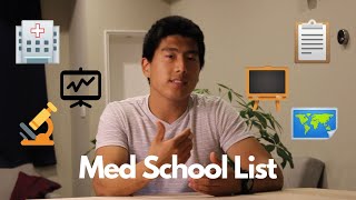 Guide For Your Med School List (5 Factors For MD And MD/PhD)