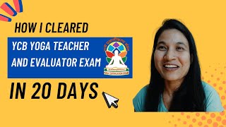 How I cleared my YCB Yoga Teacher and Evaluator Exam in 20 days #ycb #yoga #yogateacher #yogavideo