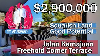 [ $2.9m ] Freehold D13 : Jalan Kemajuan | Corner Terrace