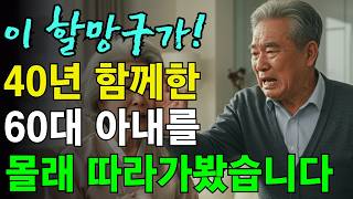 할머니의 외도를 의심하고 몰래 미행한 남편이 발견한 충격적인 비밀 | 인생이야기 | 오디오북 | 삶의 지혜