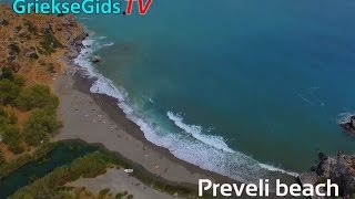 Luchtvideo Preveli beach Kreta - De Griekse Gids