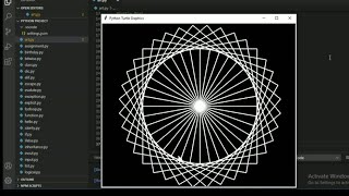 Python turtle amazing pattern|Animated turtle python pattern graphics