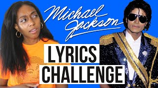 EXPOSING MYSELF... I am a real fan or nah? 😅 the Michael Jackson lyric challenge | mjfangirl