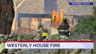 VIDEO NOW: Crews respond to Westerly house fire