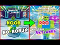 Noob to Pro #02 | NO ROBUX | Unlocked SKYLANDS | Solo kill Boss in Weapon Fighting Simulator