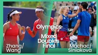 Wang / Zhang vs Machac / Siniakova | Olympics Mixed Doubles Final | LIVE TENNIS WATCHALONG