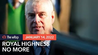 UK’s Prince Andrew stripped of royal and military links