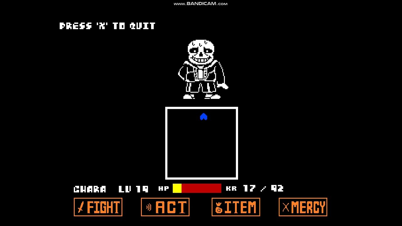 SANS FINAL ATTACK | Bad Time Simulator(Sans Fight) - YouTube