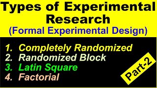 Causal (Experimental) Research Design Type (Part 2) I Marketing Research I Conceptual Diagram  | KUK