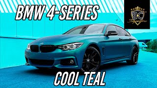 BMW 4-series transformeert in Cool Teal