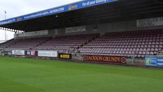 Reiny reports on the new stand in sixfield sports stadium Northampton