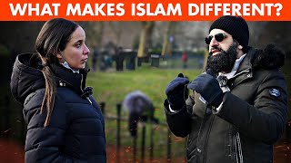 Brazilian Woman Speechless by Islam’s Uniqueness! | Smile2jannah Speakers Corner | 4K