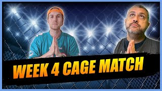 NFL DFS CAGE MATCH VS. PETER OVERZET | DRAFTKINGS WEEK 4