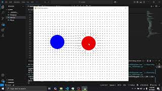 Electric Field Simulation in Python | Visualized with Pygame