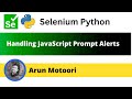 Handling JavaScript Prompt Alerts using Selenium Python (Selenium Python)