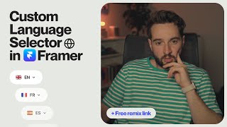 Creating a custom language selector dropdown in Framer