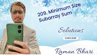 LeetCode 209 | Minimum Size Subarray Sum | Sliding Window Explained | DSA Interview Problem