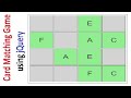 Game : Simple Puzzle Game [Card Matching Game] using HTML, CSS and jQuery or JavaScript