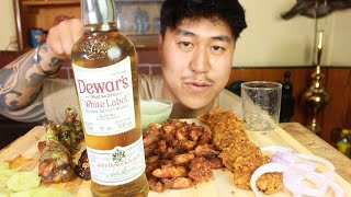 ALCOHOL MUKBANG  WITH HOMEMADE CHICKEN