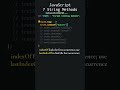 JavaScript: 7 String Methods