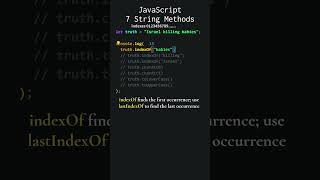 JavaScript: 7 String Methods