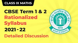 CBSE Term Wise Syllabus for Term 1 and Term 2 | Class 9 Maths Exam Pattern \u0026 Syllabus 2021-22