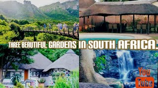 Three beautiful  gardens in south Africa