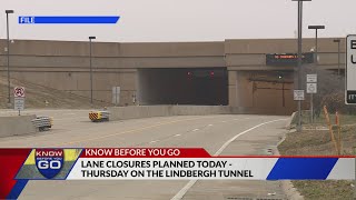 Lanes close for maintenance this week at Lambert's Lindbergh Tunnel