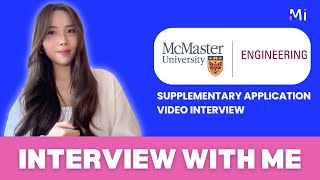McMaster Engineering & Computer Science Supplementary Application Video Interview Guide
