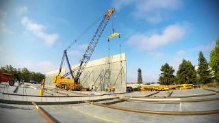 Concrete Tilt-Up Timelapse by Huff Construction