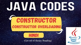 Constructor Overloading in Java | Java Program | Hindi(Hinglish)