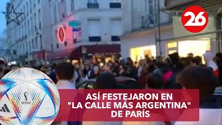 ARGENTINA CAMPEÓN DEL MUNDO | Así festejaron en "la calle más argentina" de París