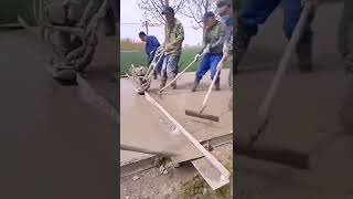 Paving Techniques Hard Work On The Road 😇#satisfying #short