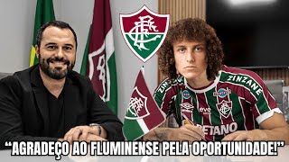 BASTIDORES NO AR! VEJA O QUE DAVID LUIZ FALOU EM SUA APRESENTAÇÃO PELO FLUMINENSE HOJE!