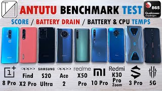 9 Snapdragon 865 Powered Smartphones - AnTuTu Benchmark Test Comparison!