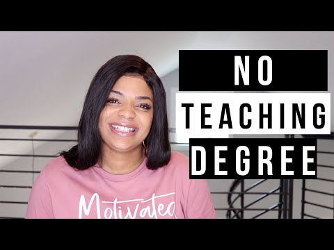 Can you be a secondary school teacher without a degree?