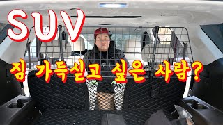 SUV 안전한 짐 싣기. 팰리세이드 트렁크 격벽. DOG BARRIER