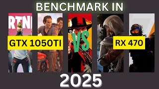 RX 470 vs GTX 1050 Ti Comparison (2025): Performance in Fortnite, CS2, Uncharted 4, AC Mirage, GOW