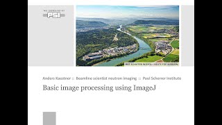 Tomography tutorial part 1: Basic Image Processing Using ImageJ
