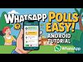 How to Create a Poll in WhatsApp on Android (NEW FEATURE)